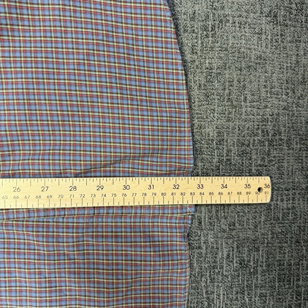 Polo Ralph Lauren Shirt Mens XXL Red Blue Plaid Long Sleeve Stanton‎ Classic Fit